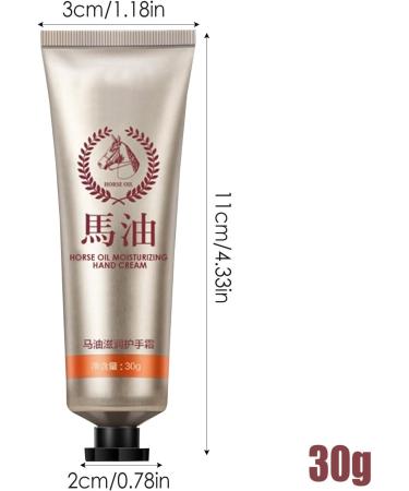 Horse Oil Hand Cream | 30 Mild and Safe Hand Nourishing Repair Ointment | Hand Moisturizer Essence Skin Care Natural Anti-Cracking Lotion for Brightening Moisturizing - Buy Online on GoSupps.com