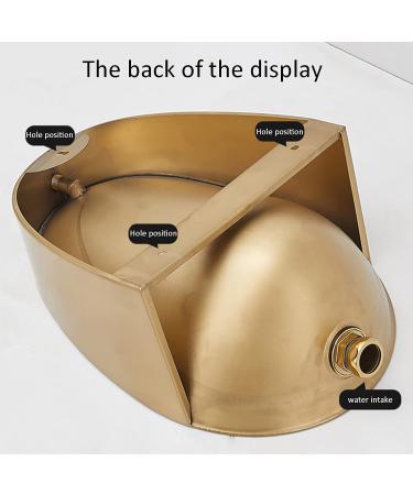 Household Small Men's Urinal Wall-Mounted Stainless Steel Integrated Urinal Commercial Induction Vertical Drainage Public Toilet Suitable for Use in Homes Hotels Sch (Golden Urinal + Drain Pipe ( - Buy Online on GoSupps.com