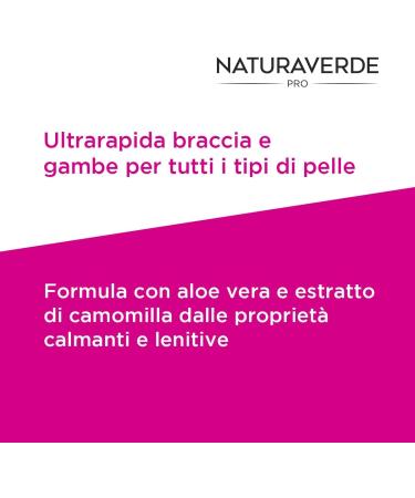  Naturaverde Naturaverde | PRO - Hair Removal Cream with Organic Aloe Vera and Chamomile Extract Arm and Leg Cream Ultra-Fast Act Men's Hair Removal Cream for Hair Body 150 ml Pot - Buy Online on GoSupps.com