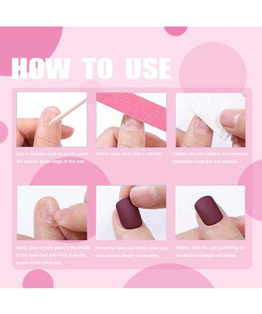 Buy Press on Nails - Short Square Mirror Chrome Powder Acrylic Nails with Bling | 24Pcs Glossy False Nails for Daily & Party Wear - Buy Online on GoSupps.com