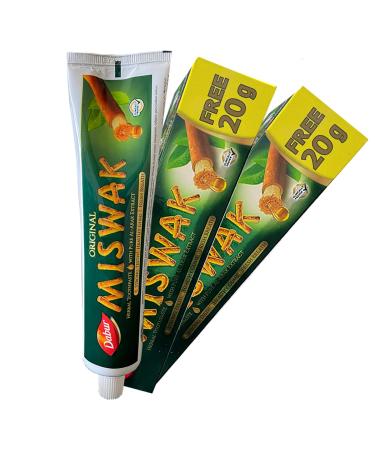 Egypt Natural Miswak Green Sewak Islamic Meswak Toothpaste for Fresh Breathing (2 X 170 gm)