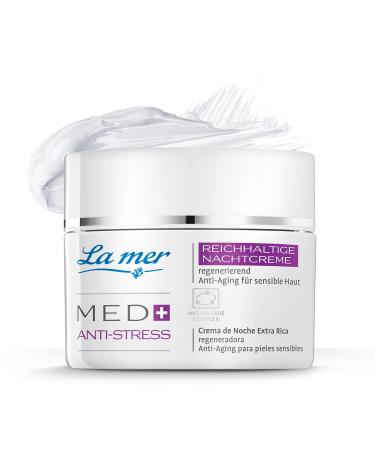 La Mer MED+ Anti-Stress Rich Night Cream Face cream with vitamins A and E & shea butter Protects against harmful environmental influences For stressed and irritated skin 50