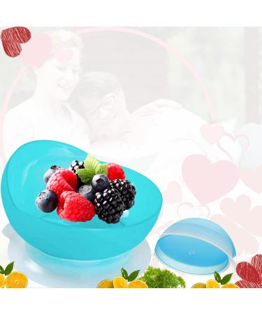 High-Low Scoop Bowl with Suction Base | Adaptive Self-Feeding Bowl for Elderly | Dish for Adults with Special Needs from Parkinsons, Dementia, Stroke or Tremors