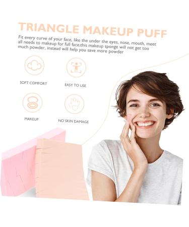SOESFOUFU Face Powder Puffs 2 Sets Triangle Puff Cosmetic Puffs Sponge Blending Applicator Puff Wedge Puff Foam Sponge Loose Powder Puff Facial Hydrophilic Polyurethane Wedge Shape Puff - Buy Online on GoSupps.com