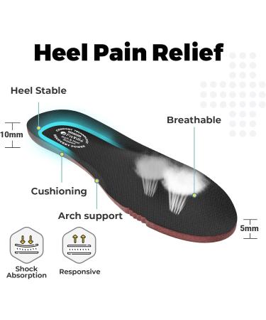 Fitville Extra Wide Running Shoes for Men Diabetic Sneakers with Velcro Fastener | Breathable & Comfortable Sports Shoes for Wide Flat Feet & Plantar Fasciitis | Size 44.5 EU - Black - Buy Online on GoSupps.com