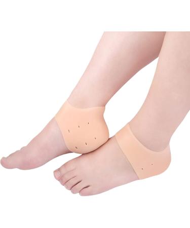 Silicone Heel Protectors for Cracked Heels - 8 Pack | Cushioned Inserts for Plantar Fasciitis Achilles Tendonitis & Blister Prevention | Moisturizing Callus Relief - Buy Online on GoSupps.com