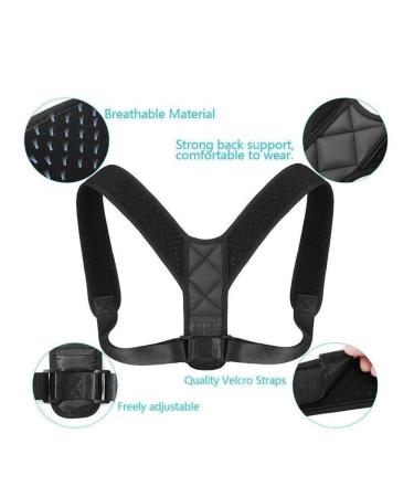 Kakalote Breathable Posture Corrector for Men & Women | Pain Relief for Neck Back & Shoulders | Adjustable Chest Size 28-43 inch - Buy Online on GoSupps.com