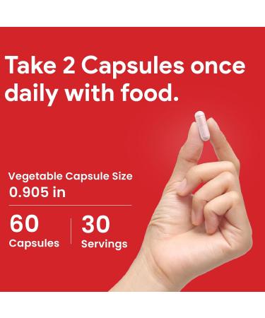 Nutridom Red Yeast Rice with Policosanol & Free Plant Sterols Supports Cholesterol Health Non-GMO Vegan Gluten free Dairy free and Soy free (60 Veggie Capsules) - Buy Online on GoSupps.com