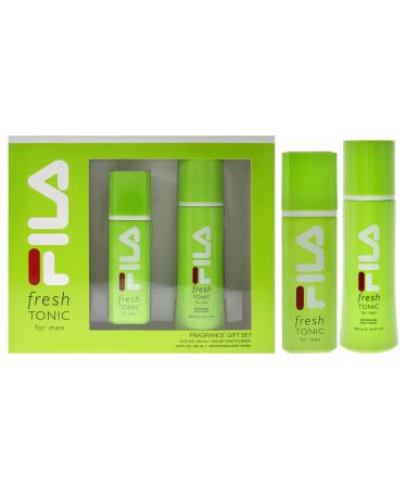 Fila Fresh Green for Men - 2 Pc Gift Set 3.4oz EDT Spray 8.4oz Body Spray
