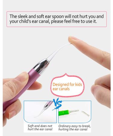 Buy Ear Wax Removal Tool with LED Light - Updated Safe Ear Cleaning Kit Non-Slip Design BPA Free - Two Pink - Buy Online on GoSupps.com