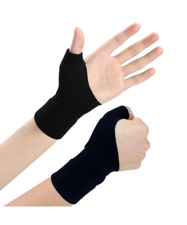 Wrist Thumb Support Compression Gloves (1 Pair) Breathable Wrist Brace Compression Sleeves with Soft Gel Pads for Tendonitis Arthritis Carpal Tunnel Splint for Relieve Hand Wrist Thumb Joint Pain