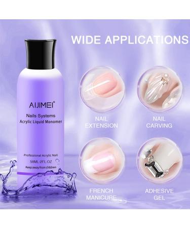 Acrylic Nail Liquid Monomer 58ml - 2oz | For Acrylic Nails & Powders - Buy Online on GoSupps.com