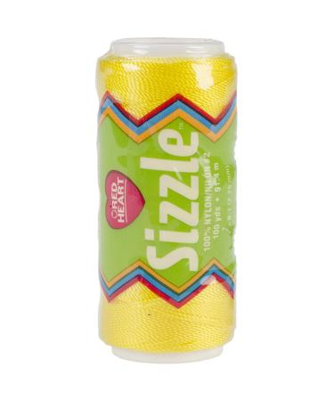 Red Heart Sizzle Crochet Nylon  Yellow