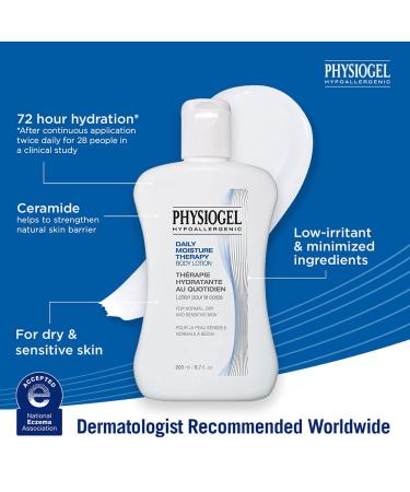 Physiogel Daily Moisture Therapy Body Lotion 6.8 fl. oz - Ceramide Formula for Dry & Sensitive Skin - Buy Online on GoSupps.com