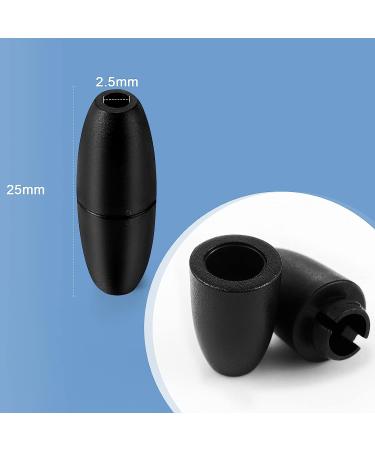 100 Pc Black Breakaway Safety Clasp Barrel Connectors for Jewelry - Buy Online on GoSupps.com