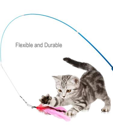 JIARON Cat Toys | 2PCS Retractable Wand and 10PCS Bell Refills | Interactive Teaser for Kitten or Cats - Buy Online on GoSupps.com
