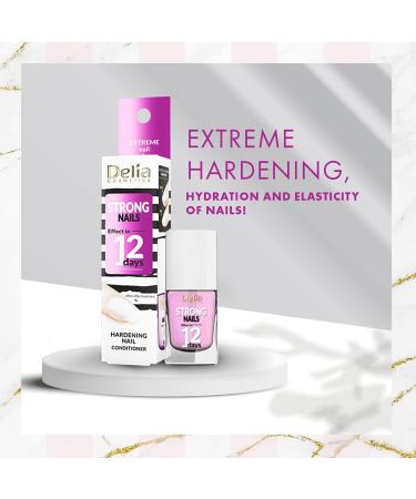 Delia Cosmetics - Nail Conditioner - Extreme Hardener - Nourishing Hardening Strenghtening - Smooth & Shiny Nails - Express 12 Days Result - 11ml Strong Nails - Buy Online on GoSupps.com