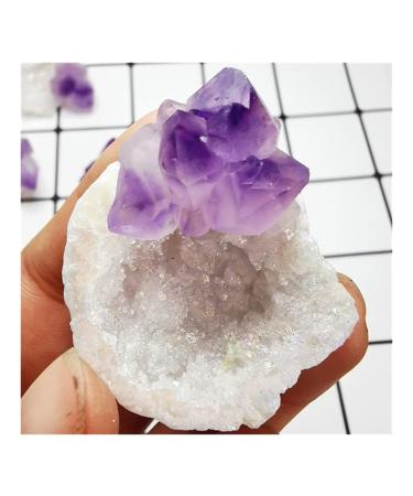 Natural Crystal Rough for 30MM Natural Agate geode Quartz Crystal Aura Crystals Stone and CrystalsQuartz Amethyst Cluster Home Decor Gift ERTEYIN