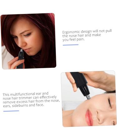 FRCOLOR Electric Ear & Nose Hair Trimmer - 2 Pcs Creative Nose Hair Cleaner & Remover Tool for Personal Care - Black - Buy Online on GoSupps.com