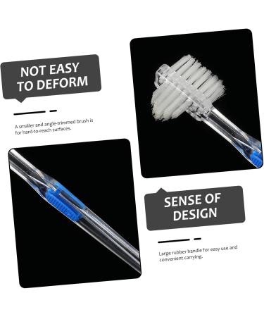 Minkissy 15 STK False Toothbrush for Dentures | Double-Sided Foldable Cleaning Brush | Ideal Brush Tool for False Teeth Care - Buy Online on GoSupps.com