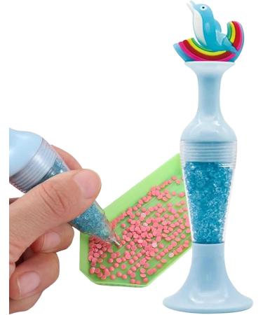 Rhinestone Picker Tool - Precision Gem Dotting Cartoon Wax Pencil for Nail Art - Wax Pencil Crystal Beads Handle for Manicure Nail Art Decoration Nail Art Gem Crystal Pick Up dolphin blue - Buy Online on GoSupps.com
