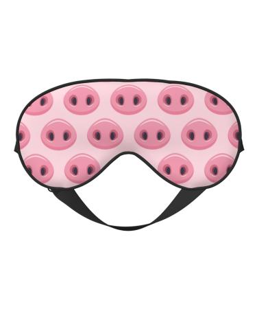Pig Nose Sleep Mask Double-Sided Eye Mask Soft Adjustable Sleeping Eye Covers for Sleeping Perfect Shading Reduce Eye Edema