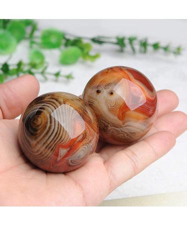 Baoding Balls Set - Natural Agate Stress Relief Massage Balls for Fitness & Health | Chinese Exercise Handballs - Buy Online on GoSupps.com