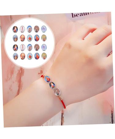 COHEALI Bracelets Beads 40pcs Religious Figure Jewelry Necklace Cross Labret Jewelry Necklace Fitting Sticker Bracelet Random 0.7X1CM - Buy Online on GoSupps.com