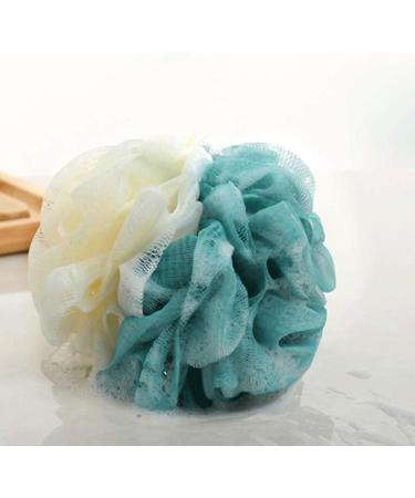 Sponge Shower Sponges Set - 4 Multicolor Bath Balls for Men & Women | Gentle Skin Cleanser & Exfoliator - Buy Online on GoSupps.com