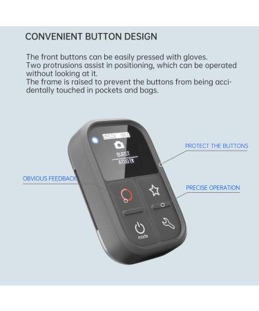 REYGEAK Smart WiFi Remote Control for GoPro Hero 11/10/9/8/MAX - Waterproof, OLED Display, Magnet Charger, Hand Strap - Accessories - Buy Online on GoSupps.com