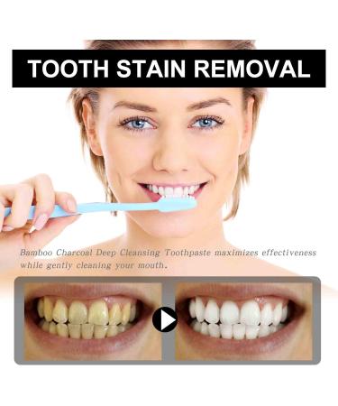 Bamboo Charcoal Deep Toothpaste - Teeth Whitening Brightening and Stain Removal (3PCs) - Activated Carbon Formula for Whiter Teeth - Buy Online on GoSupps.com