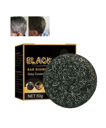 HADAVAKA Black Soap Gray Hair Coverage Shampoo Hair Smoothing and Strengthening Shampoo Soap Dark and Thick Hair Soap Hair Darkening Shampoo Soap Black Coverage Soap for Men Women 3PCS