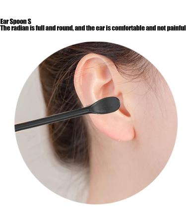 Ear Spoon Ear Pick Spoon Ear Wax Cleaner for Cleaning Ear Canal Dirt(black) - Buy Online on GoSupps.com