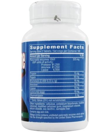 Buy Enzymatic Therapy Mega-Zyme Systemic Enzymes - 200 Tablets for Digestive Health - Buy Online on GoSupps.com