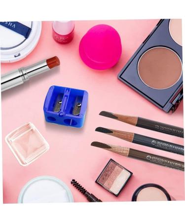  SENRN 4Pcs Makeup Pencil Sharpener Dual Holes Eyeliner Sharpener with Cover Colored Eye Cosmetic Pencil Sharpener for Eyeliner Lipliner Pencils - Buy Online on GoSupps.com