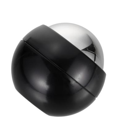 Orfofe Hand massage ball Household rollerball ice massage roller ice balls for facial muscle relief massager Practical massage ball Massage ball made of stainless steel ice rollerball 6.5x6cm black