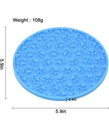 Bangp Dog Lick Pad - Sluggish Feed Mat for Bathroom Training Distraction Mat & Treat Pad with Strong Suction (Blue Paw) - Buy Online on GoSupps.com