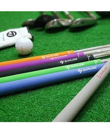 SAPLIZE CC02 Rubber Golf Grips Upgrade Kit - 13 Grips with 15 Tapes, Deluxe Kit Available - 6 Pure Colors, Anti-Slip, Standard/Midsize Purple Grips - Buy Online on GoSupps.com