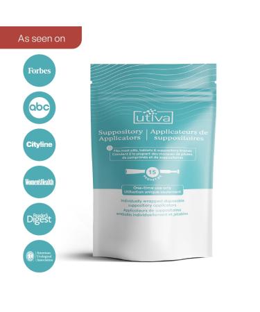 Szio+ Utiva Disposable Vaginal Suppository Applicators | Hygienic Individually Wrapped | 15 Pack for Women - Fast International Shipping - Buy Online on GoSupps.com
