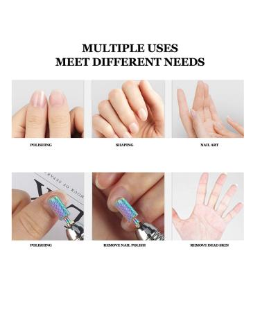 Professional Manicure Drill Set - Stainless Steel Nail Lathe with 10 Art Grinding Heads for Dead Skin & Polishing - Buy Online on GoSupps.com