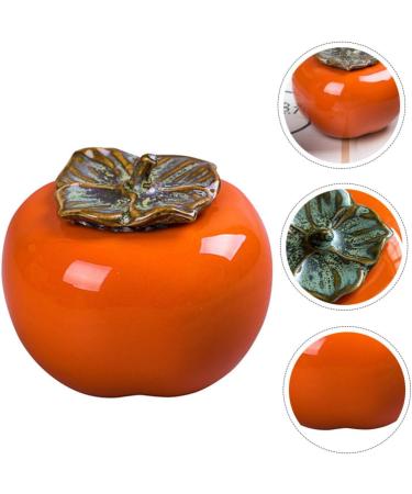 Alipis Persimmon Ceramic Jar Candy Jar Kitchen Canisters Tea Containers Ceramic Can With Cover Bottle 1 - Buy Online on GoSupps.com