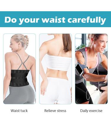 Adjustable Lower Back Support Belt with Removable Pad for Scoliosis & Sciatica Pain Relief - Lumbar Support Brace for Men and Women (Size S) - Buy Online on GoSupps.com
