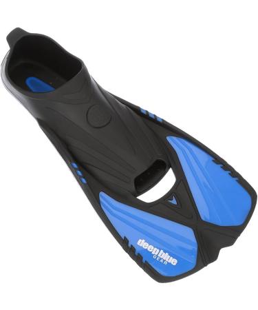 Deep Blue Gear Aqualine Short Fins - Size 13-14 Blue | Ideal for Snorkeling, Swimming, and Diving - Buy Online on GoSupps.com