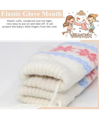 0-2Y Kids Thicken Soft Thermal Winter Gloves with Snowflake Design - Grey - Buy Online on GoSupps.com