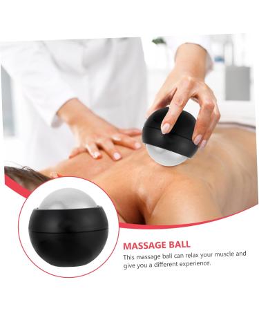 Fomiyes Hand Massage Ball - Muscle Relief & Fitness Circulation Roller - Cold Foot Massage Device (6.5x6.5x6cm Black) - Buy Online on GoSupps.com