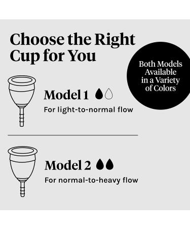 Lunette Reusable Menstrual Cup Model 2 - Violet | Moderate to Heavy Flow Period Cup - Buy Online on GoSupps.com