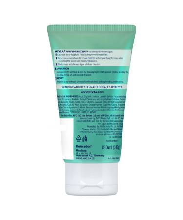 Nivea Purifying Facewash 150 ml (5.07 oz) - Gentle Cleanser for Clear Skin | India - Buy Online on GoSupps.com