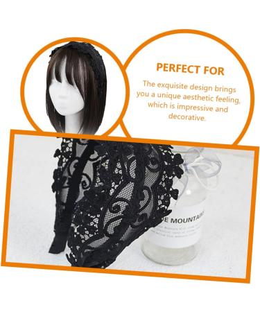 Beavorty boho head kerchief headbands lace black glitter headband fabric black lace headbands lace headbands for women headband with pearls lace headdress the fabric girl cloth Miss - Buy Online on GoSupps.com