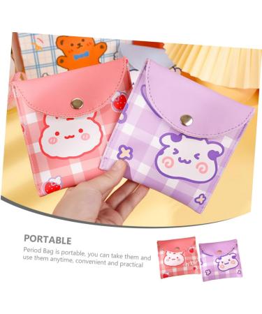 SEWOART Menstrual Pad Bag 2pcs - Organize Your Period Essentials On-The-Go - Buy Online on GoSupps.com