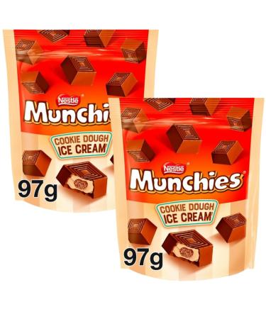 Chocolate Pouch Bundle With Munchies Milk Chocolate Cookie Dough Ice Cream Pouch 97g (2 Pack)